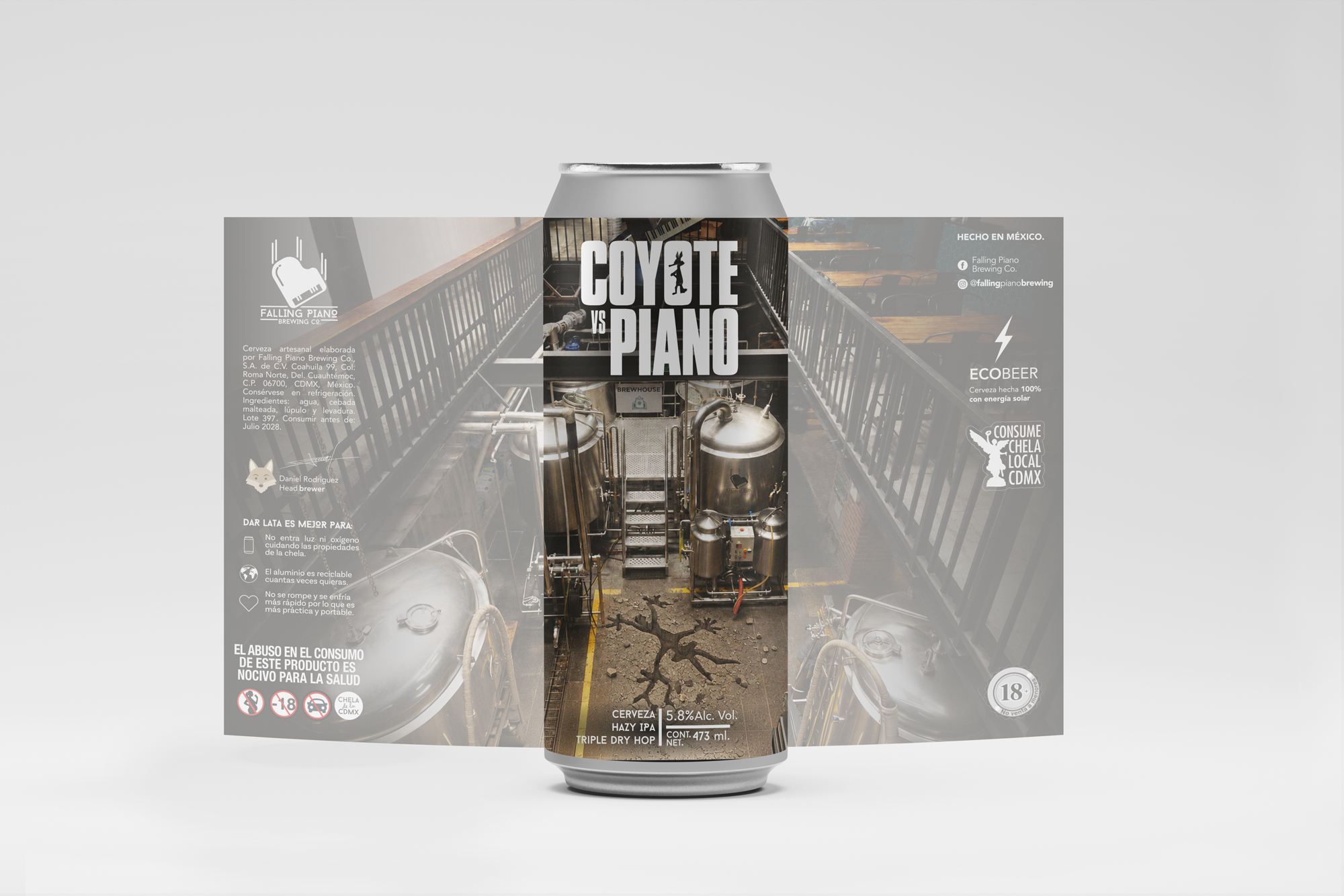 Coyote Vs Piano - Hazy IPA Triple Dry Hop 473ml