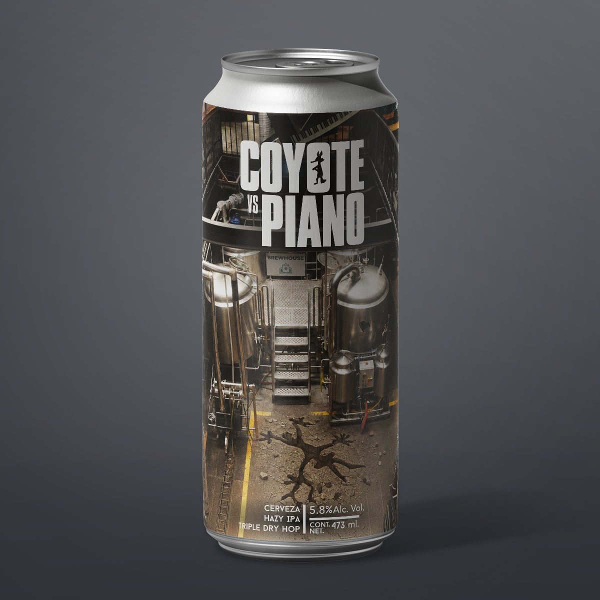 Coyote Vs Piano - Hazy IPA Triple Dry Hop 473ml