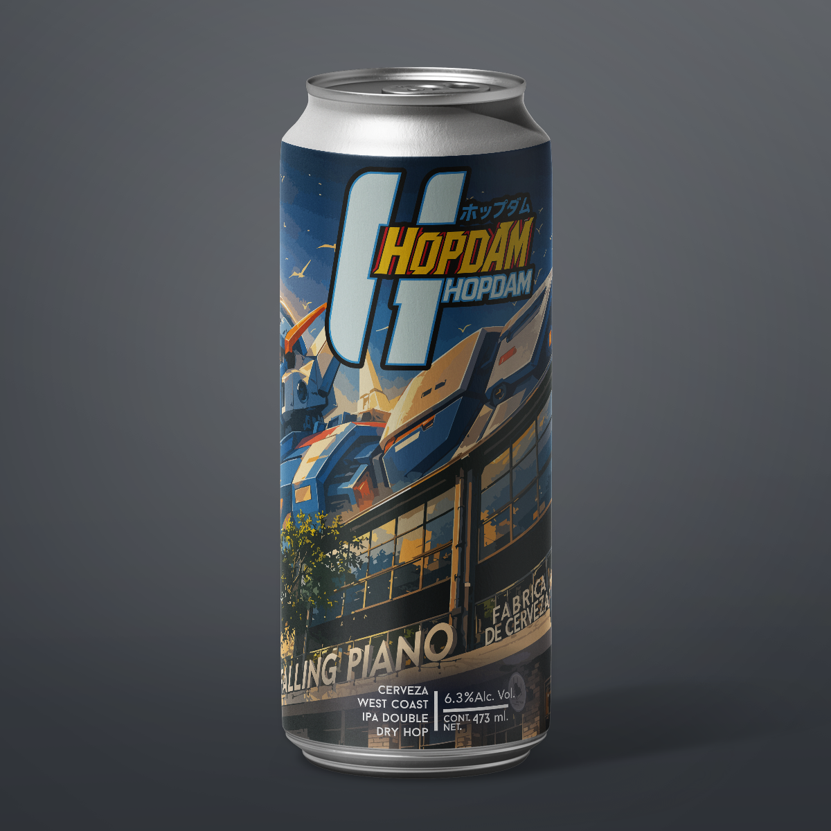 HOPDAM - West Coast double Dry Hop 473ml