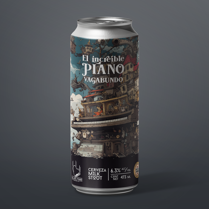 El increíble Piano Vagabundo - Milk Stout 473ml