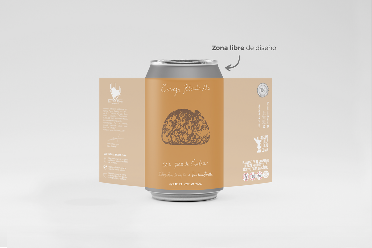 Pan de centeno Rosetta  - Blonde Ale 355ml