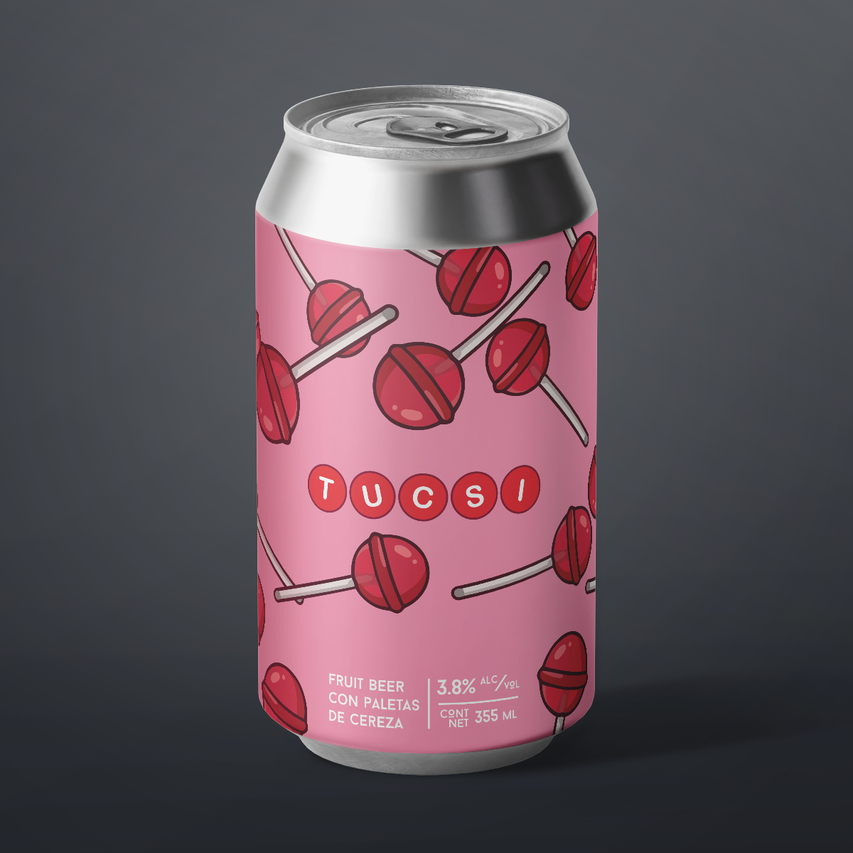 Tucsi - Fruit Beer con paletas de cereza 355ml